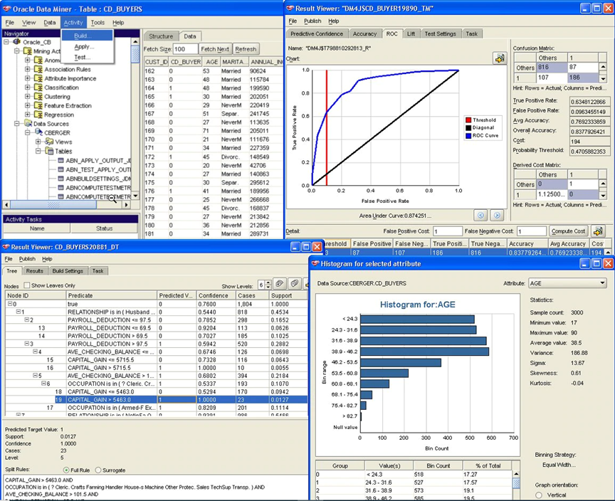 Oracle Data Mining PL/SQL