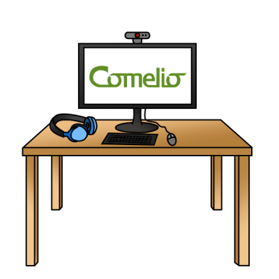 Comelio Linux Office Schreibtisch